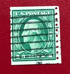 1912 US Sc 412 used Washington Perf. 8 1/2 vert. Cv40.00 Lot 6043
