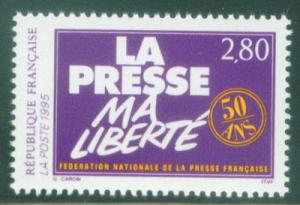 FRANCE Scott 2448, Yvert 2917 Natioal Press  MNH** 1994