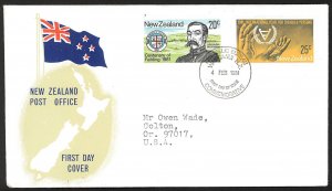 New Zealand SC#724-725 Feilding / Year of Disabled Persons (1981) FDC