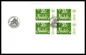 Sweden 1074-1077 Booklet Panes Set of Four U/A FDC