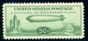 US Stamp #C18 Century of Progress 50c - PSE Cert - XF-SUP 95J - MNH -SMQ $325.00