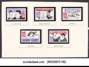 USA UNITED STATES - 1991 FAMOUS MOVIE COMEDIANS 5V MNH