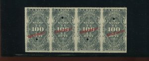 Hawaii R3S Revenue MINT Specimen Strip of 4 Stamps NH with PF Cert (HR3-PF1)