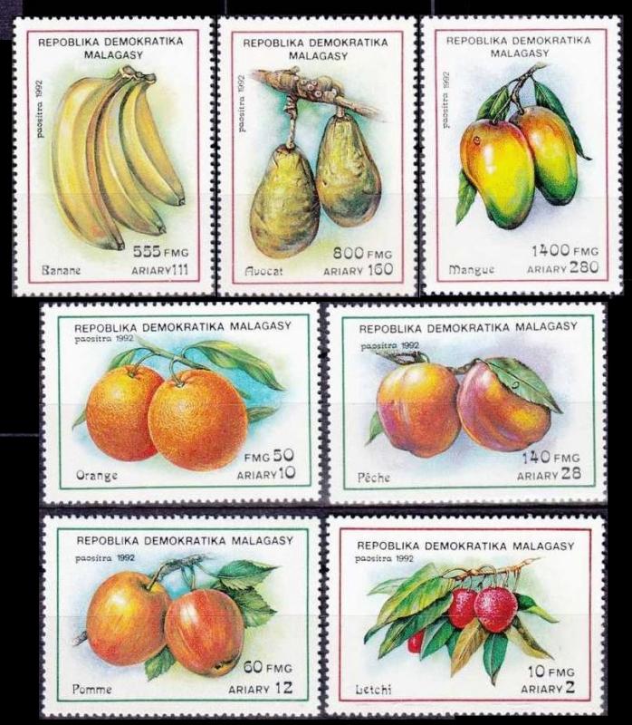 1992 Malagasy Republic 1359-1365 Fruit 6,00 €