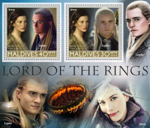 Stamps. Cinema. The Lord of the Rings 2022 year 1+1 sheets perforated MNH**