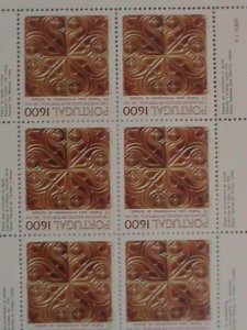 PORTUGAL STAMP:19TH CENT. PORTUGUESE FACADE PATTERN ART -MINT NOT HING-SHEET-