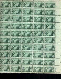 US 1106  full sheet of 50 MNH