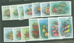 St. Kitts #139-152  Single (Complete Set)