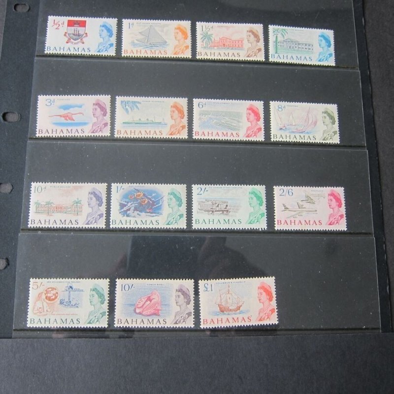 Bahamas 1965 SG 247-261 set of 15 MNH