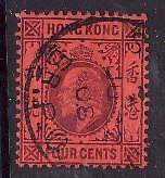 Hong Kong-Sc#73- id8-used 4c vio, red-KEVII-1903-