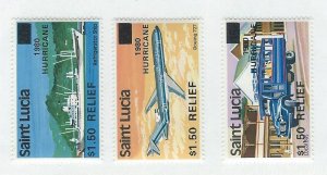 St. Lucia   Mh  sc#  531-533