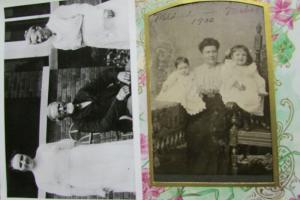 US Black & White Family Photo Album Turn of the Century