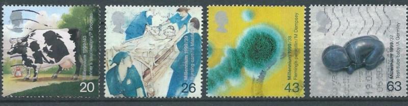 GROSSBRITANNIEN GRANDE BRETAGNE GB 1999 PATIENTS TALE SET OF 4 V SG 2080-83 M...