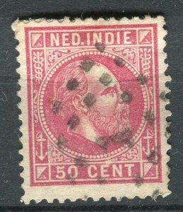 NETHERLANDS INDIES; 1870s early classic William issue used 50c. value