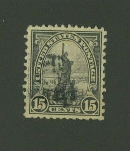 US 1931 15c Statue of Liberty, Scott 696 used, Value = 25c