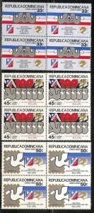 Dominican Rep. C323-25 MNH 1980  UPU Centenary Blocks