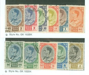 Thailand #354-362 Used