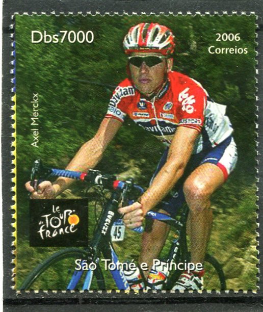 Sao Tome & Principe 2006 CYCLING Tour de France 1 value Perforated Mint (NH)