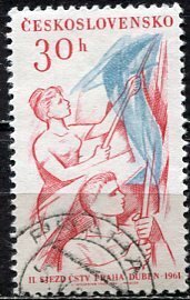 Czechoslovakia; 1961: Sc. # 1023: Used CTO Single Stamp