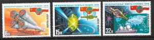 RUSSIA 1978 USSR POLAND Space Set Sc 4670-4672 MNH