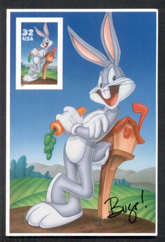 US #3138c 32¢ Bugs Bunny, IMPERF Pane of 1, no die cutting, VF, Scott $100.00