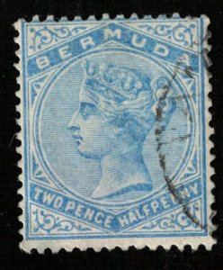 1883-1898, Queen Victoria, Bermuda, 2 1/2P, SC #22 (Т-8423)