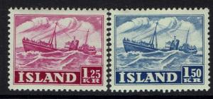 Iceland SC# 265 and 266, Mint Hinged, very small Hinge Remnant -  Lot 032617