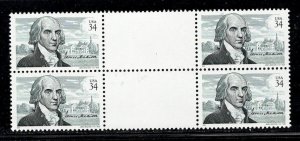 UNITED STATES SC# 3545 VERT. GUTTER BLK/4 VF/NH