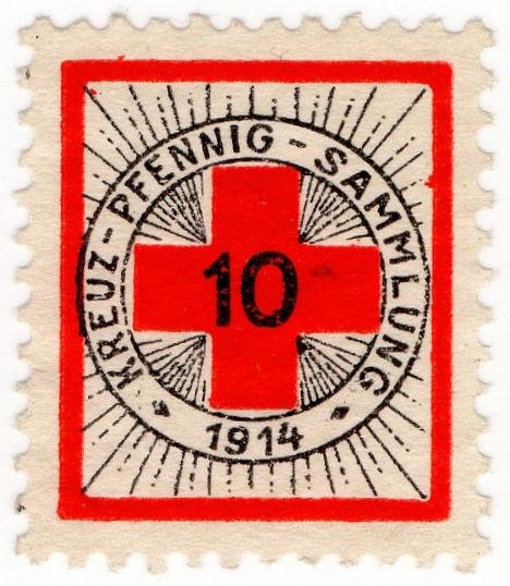 (I.B-CK) Germany (Great War) Cinderella : Red Cross Charity Stamp 10pf