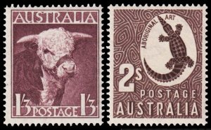 Australia Scott 211-212 (1948) Mint NH VF, CV $5.00 M