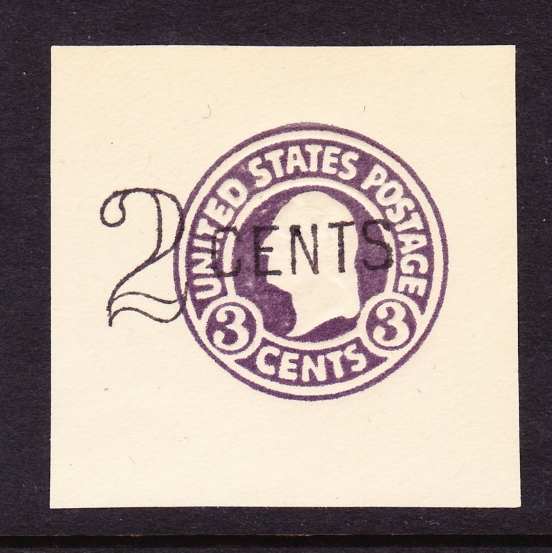 Scott U446, XF Unused LH, 2c Overprint