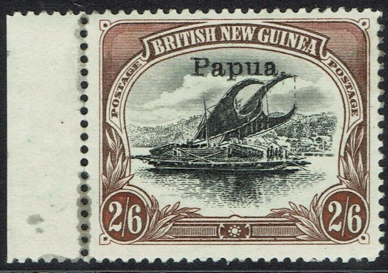 PAPUA 1907 LAKATOI OVERPRINTED SMALL PAPUA 2/6 MNH ** HORIZONTAL WMK 