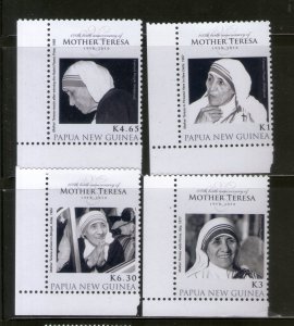 Papua New Guinea 2010 Mother Teresa of India Nobel Prize Winner Sc 1498-1501 MNH