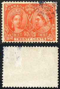 Canada SG133 20c Deep Vermilion Diamond Jubilee SUPERB Used Unitrade Cat 300