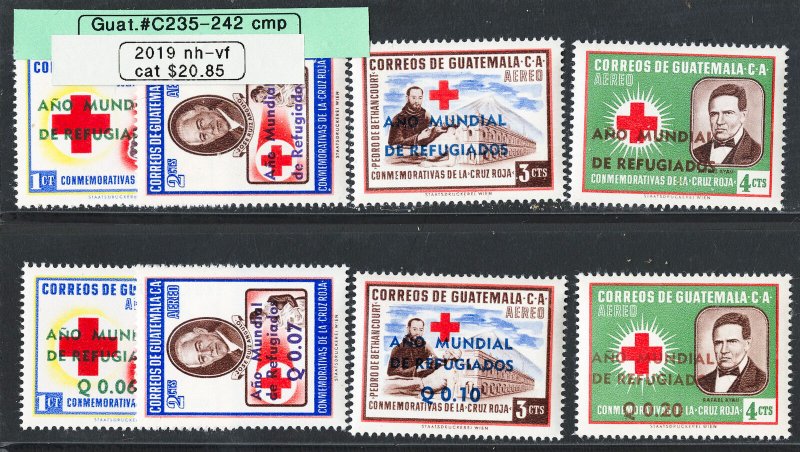 Guatemala Stamps # C235-242 MNH VF Scott Value $20.85