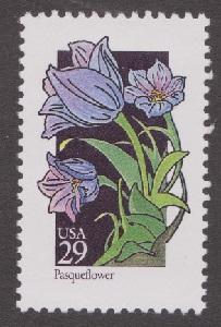 2676 Wildflowers - Pasqueflower F-VF MNH single