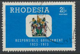 Rhodesia   SG 484  SC# 324  Used  Responsible Government 1973 see details 