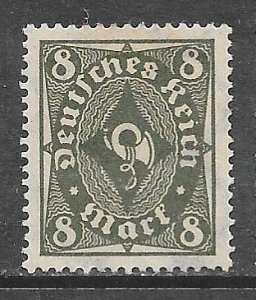 Germany 190: 8m Post Horn, MH, F-VF