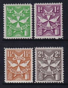 Malta 1953-63 QEII Postage Due's ½d-2d Mint MNH SG D21-D24 CV £10.4