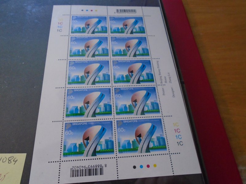 Singapore  #  1084   MNH  complete  sheet