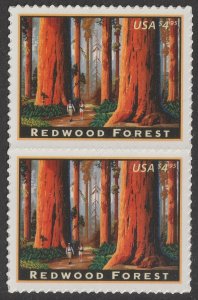 US 4378 Priority Mail Redwood Forest $4.95 vert pair MNH 2009