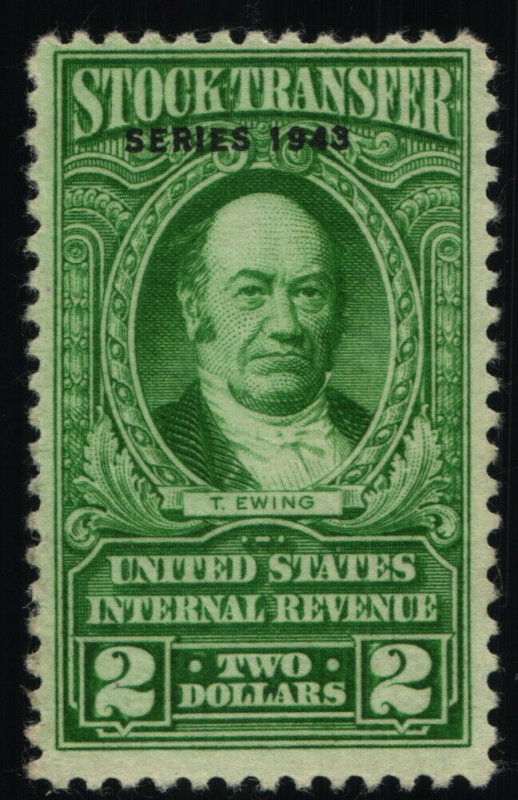 Scott #RD151 VF $2 Bright Green - Stock Transfer Stamps - MNH - 1943