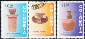 Columbia  #814-816,C583-C586 Used