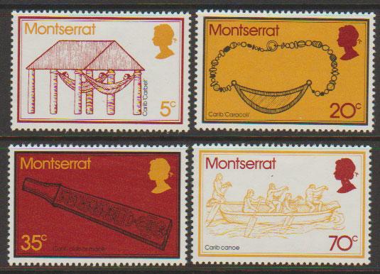 Montserrat SG 343 - 346  Mint Very Light Hinge set of 4