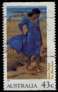 Australia #1192b The Blue Dress Brian Dunlop Used - CV$0.75