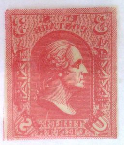 Scott #79-E8a - 3c Light Red - Loewenberg Decalcomania - Essay