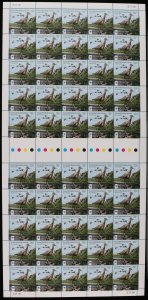 COCOS (KEELING) ISLANDS 2015 Birds 70c set of 4 in full sheets. MNH **. cat £225