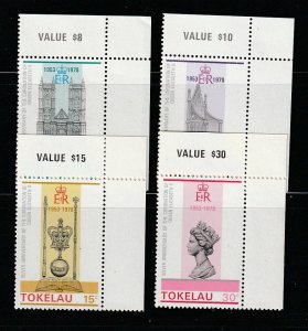 Tokelau 61-64 Set MNH Queen Elizabeth Coronation Anniversary