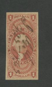 1862 United States Internal Revenue Probate of Will Stamp #R76a Used F/VF