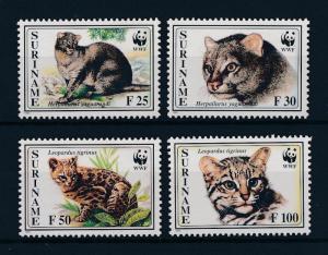 [53986] Suriname Surinam 1995 Wild animals Mammals WWF Wild cat MNH